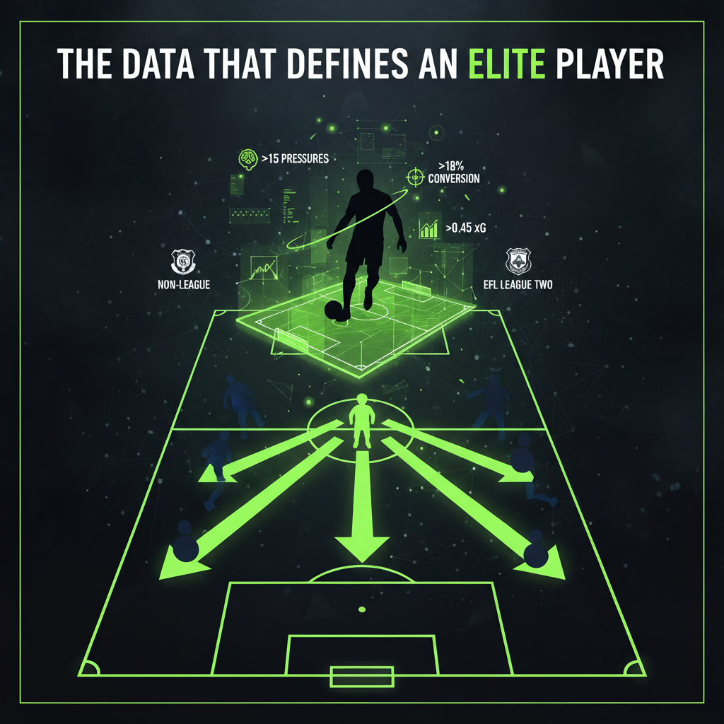 Illustration of a progressive midfielder