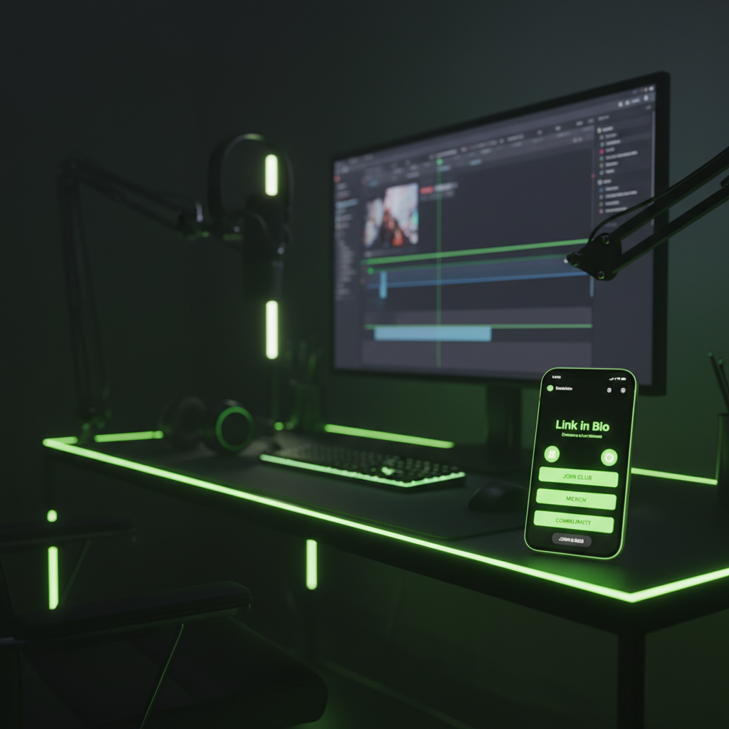 Digital design software interface with lime green and dark tone theme.