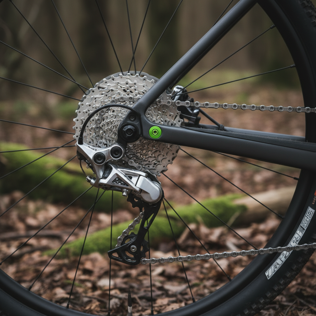 Close-up of a modern gravel bike