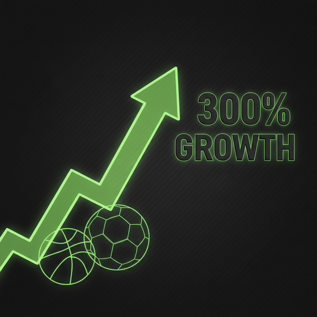 A conceptual image symbolizing an athlete's transition to a team owner, showing a glowing green outline of a player merging into a business person.