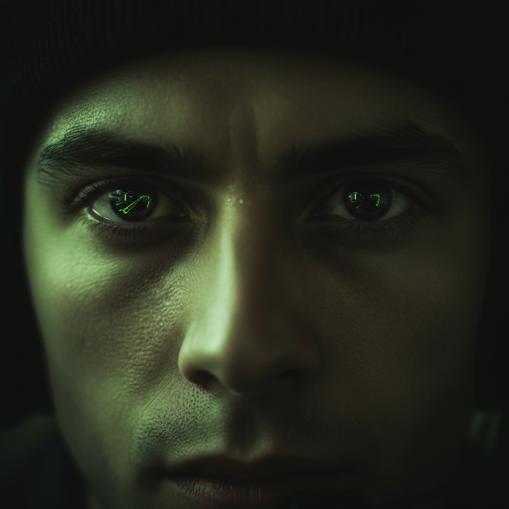 Close-up of feet applying pressure to high-end sim-racing pedals with a dark and lime green color scheme.