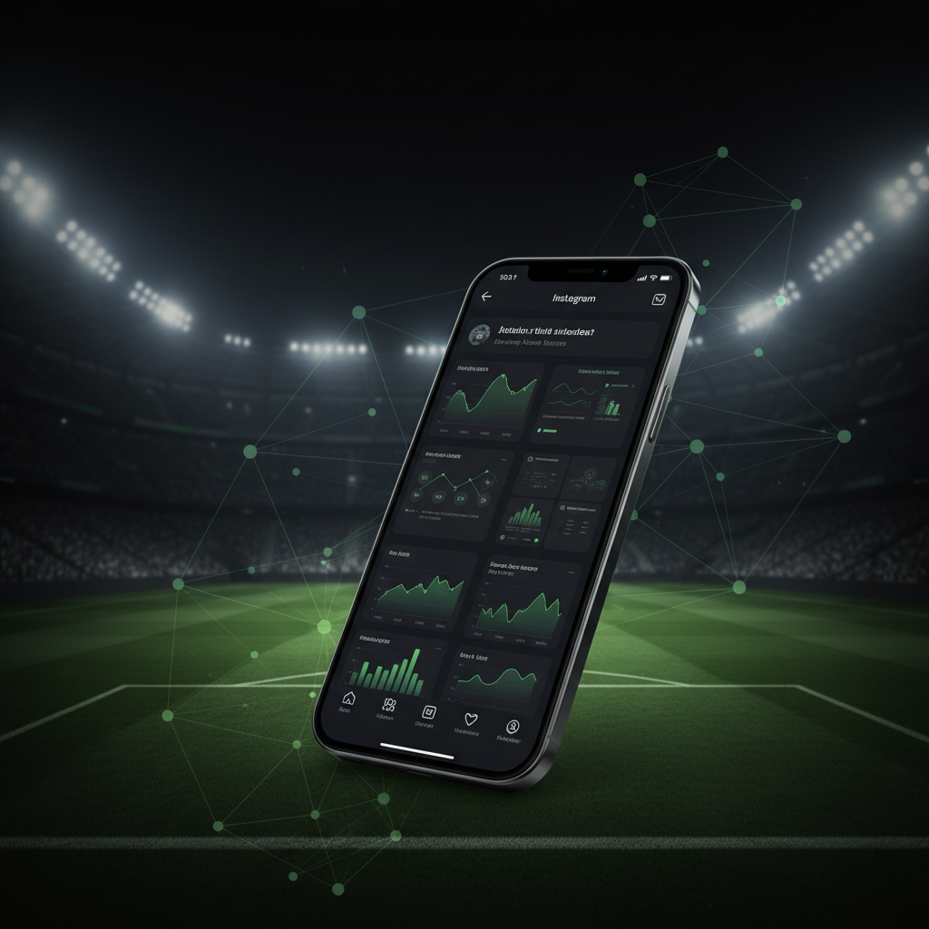 A graphic representing mental health in football with a lime green brain icon inside a player's silhouette against a dark background.