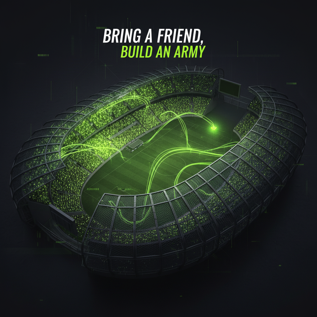 Illustration of a smartphone showing a follow-up email offer after attending a match.