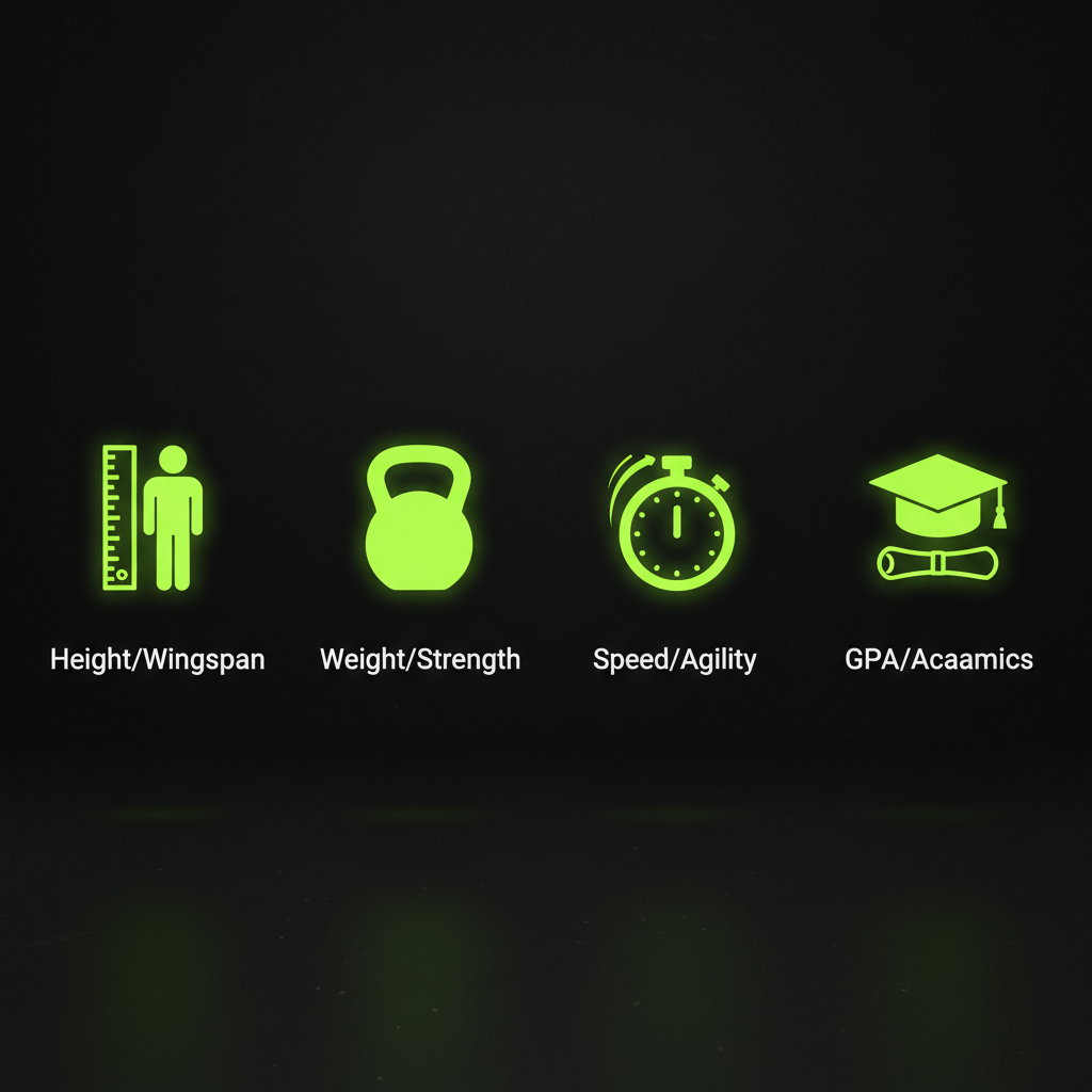 Bar chart comparing two players' goals per game, demonstrating the importance of efficiency stats over raw totals.