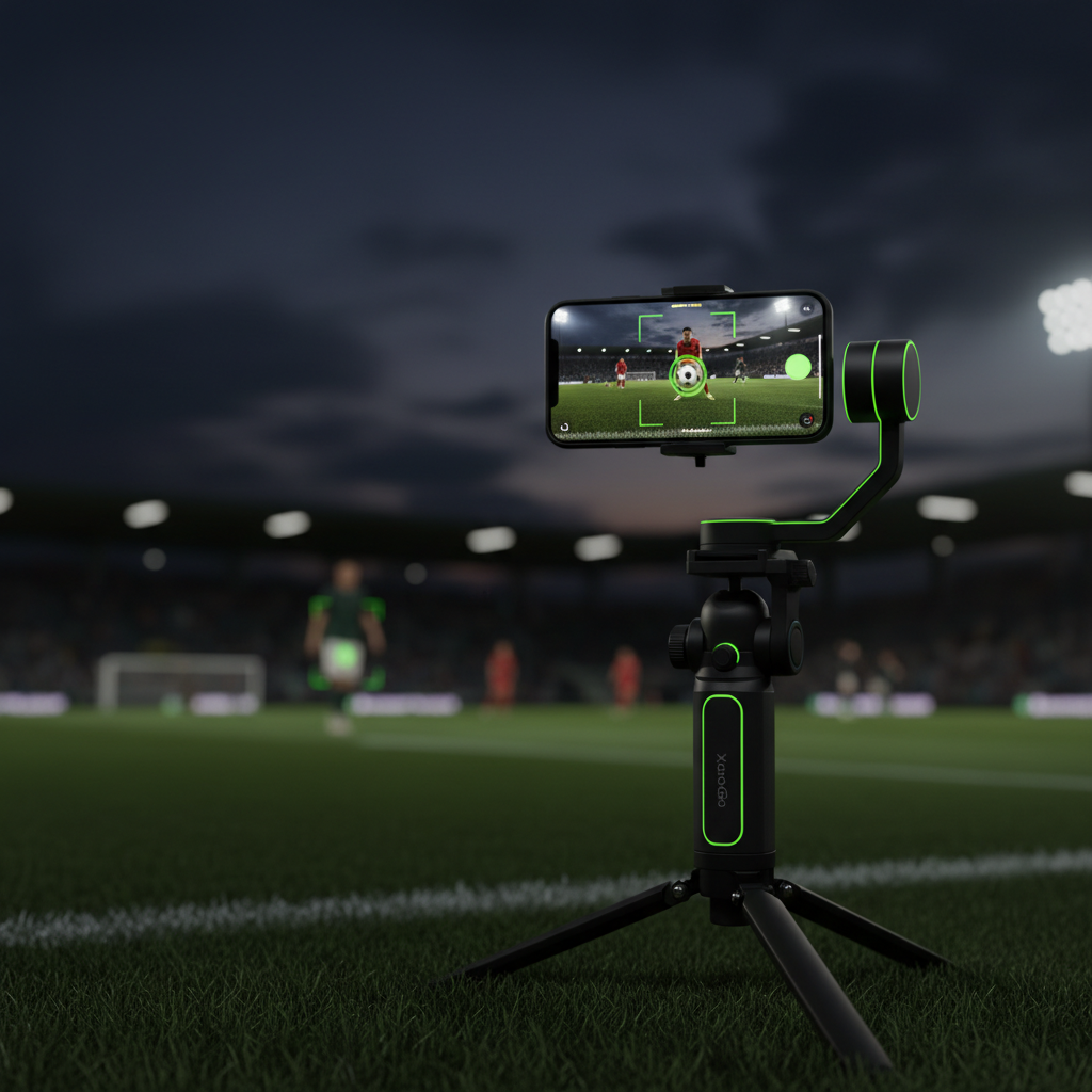 Pix4Team 2 robotic camera head with a Sony camcorder set up for recording an indoor basketball game.