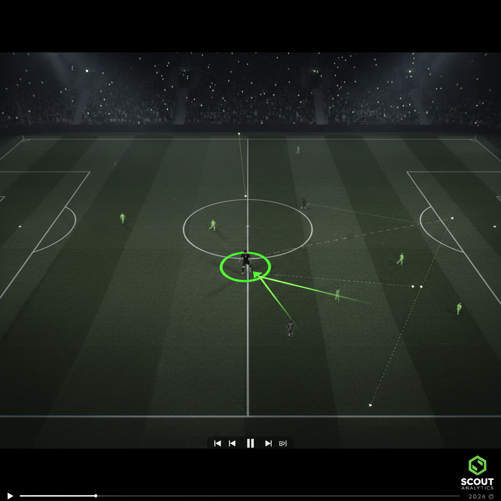 Smartphone showing an SEO-optimized social media profile for an unsigned footballer with highlighted keywords.