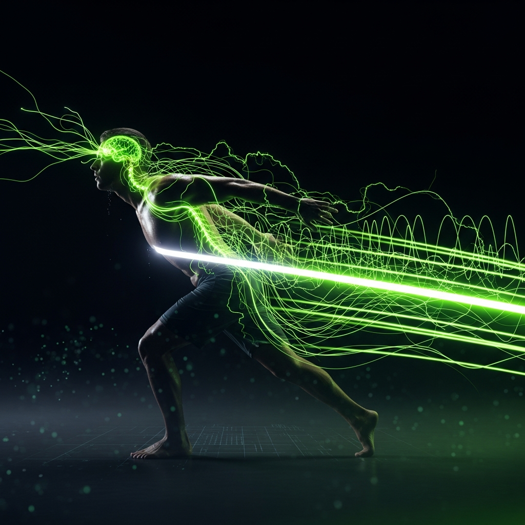 Neurological visualization of a brain in flow state