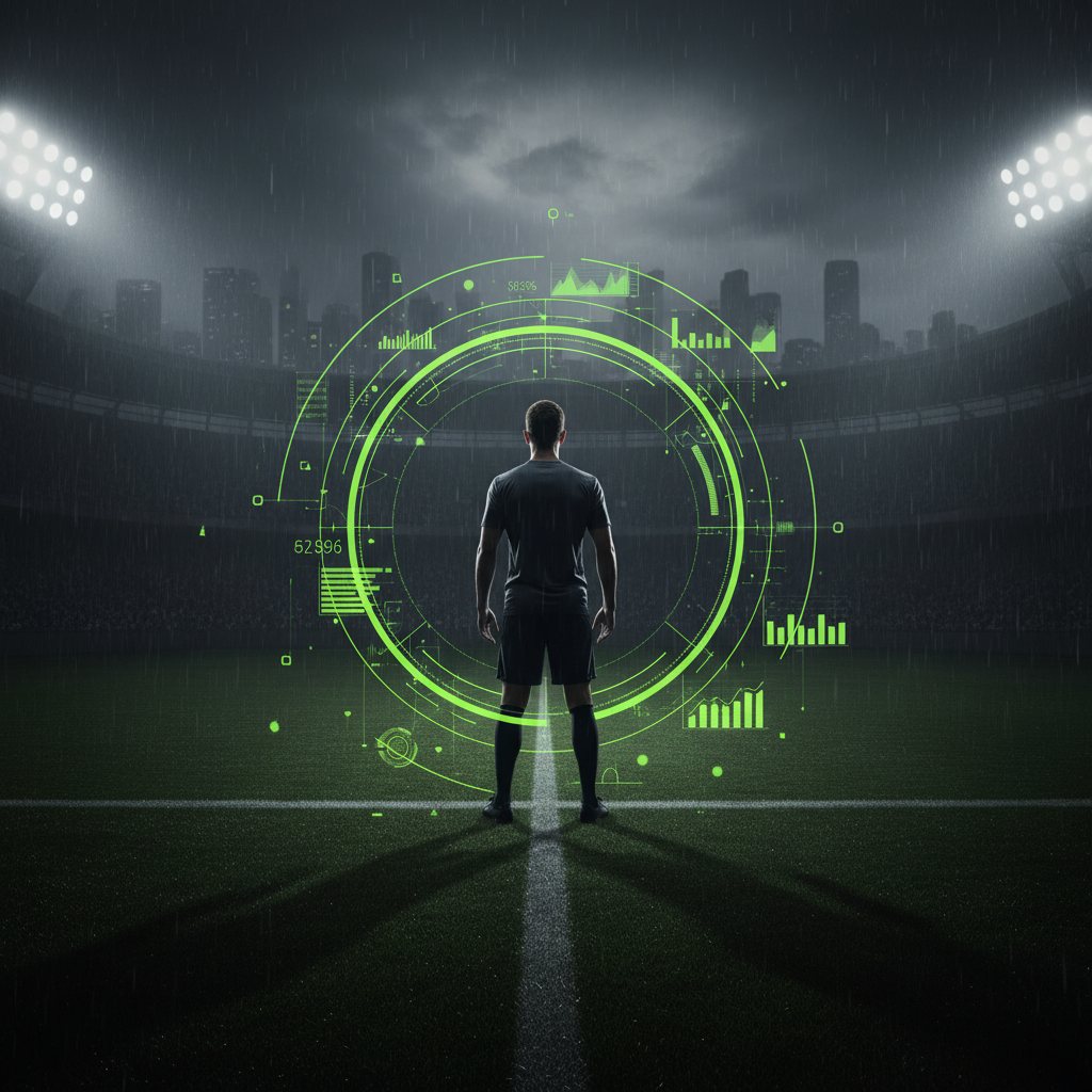 Composing a professional follow-up email to a sports coach on a laptop, with key sections highlighted in lime green.