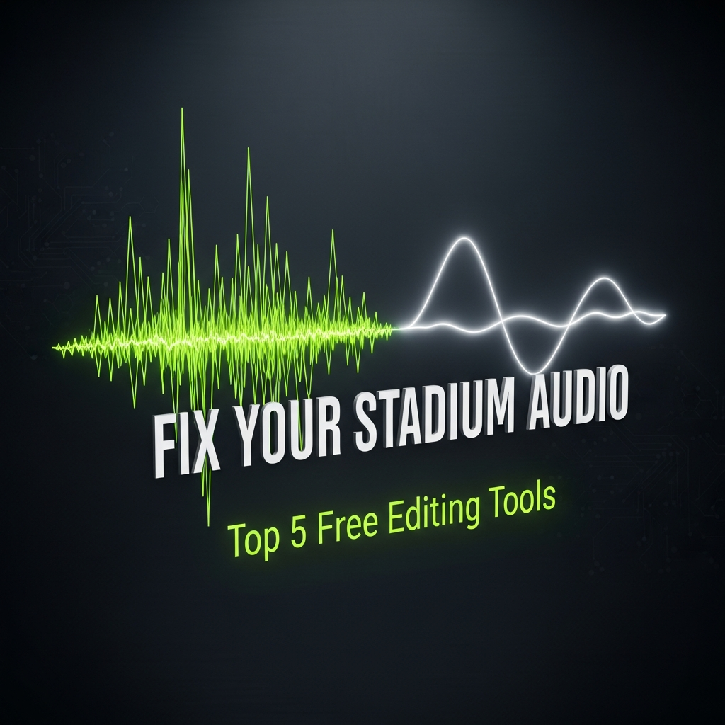 FIX YOUR STADIUM AUDIO - Top 5 Free Editing Tools