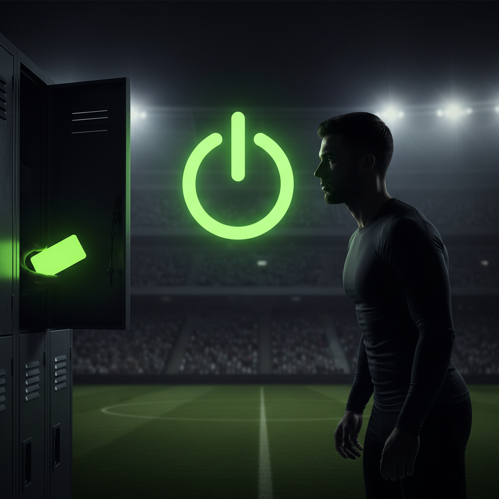 A lime green icon of a focused brain, representing the mental clarity achieved through digital wellness practices.