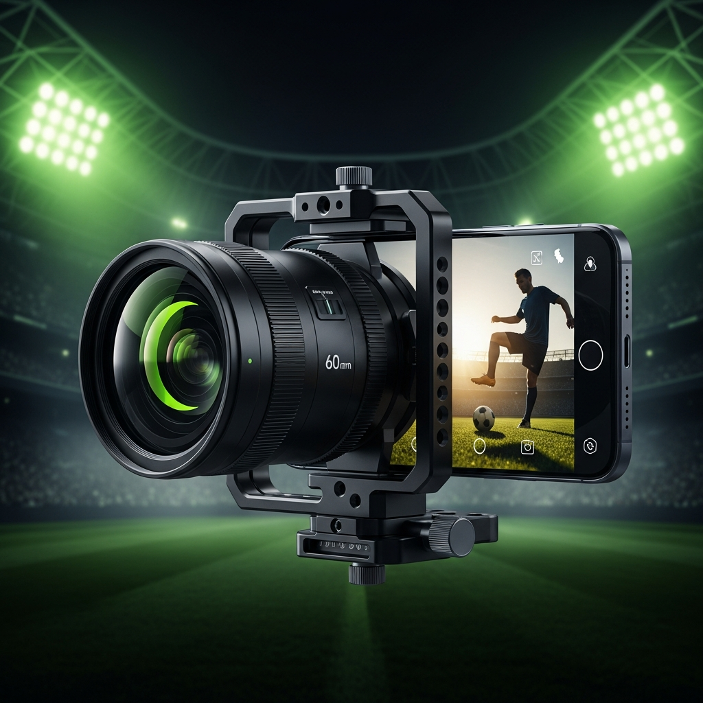 A professional smartphone camera rig for sports