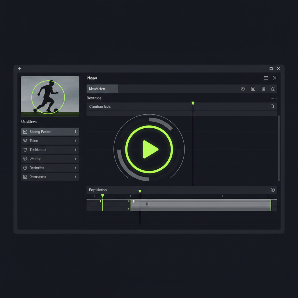 Athlete highlight reel video being professionally edited