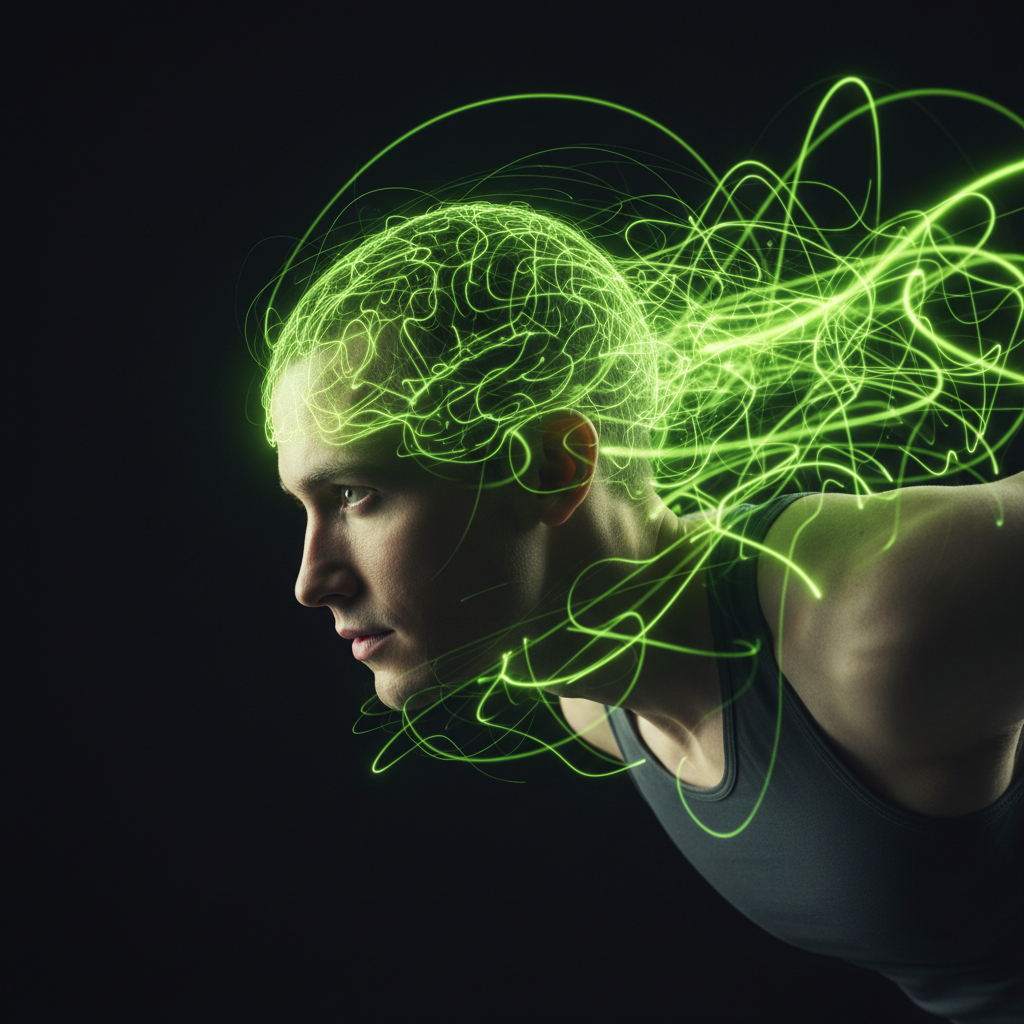 Athlete using wearable tech to monitor heart rate variability