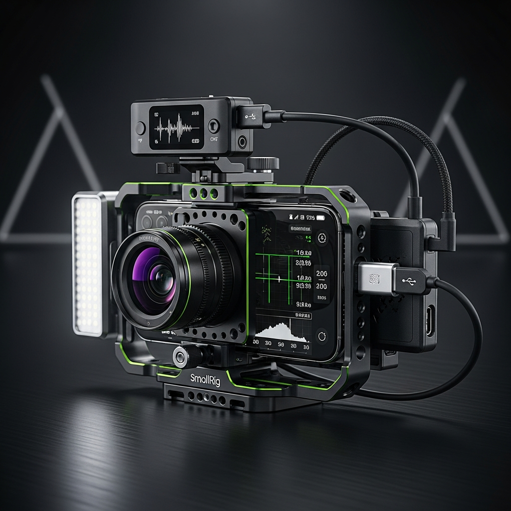 Professional smartphone filming rig with DJI and SmallRig accessories