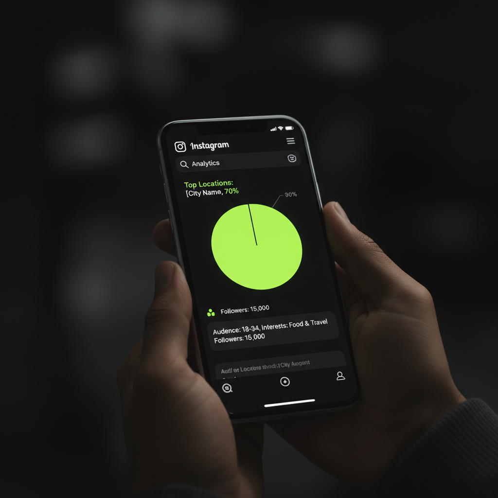 A flat-lay of a notepad with a local sponsor pitch plan, a lime green pen, and a smartphone on a dark desk.