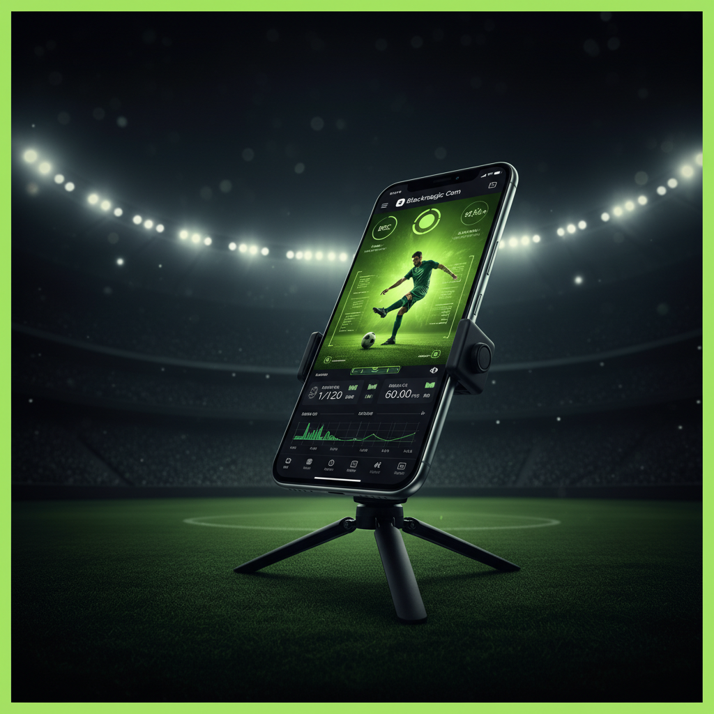 Editing football clips in CapCut, using a keyframe and circle mask to create a player spotlight effect.