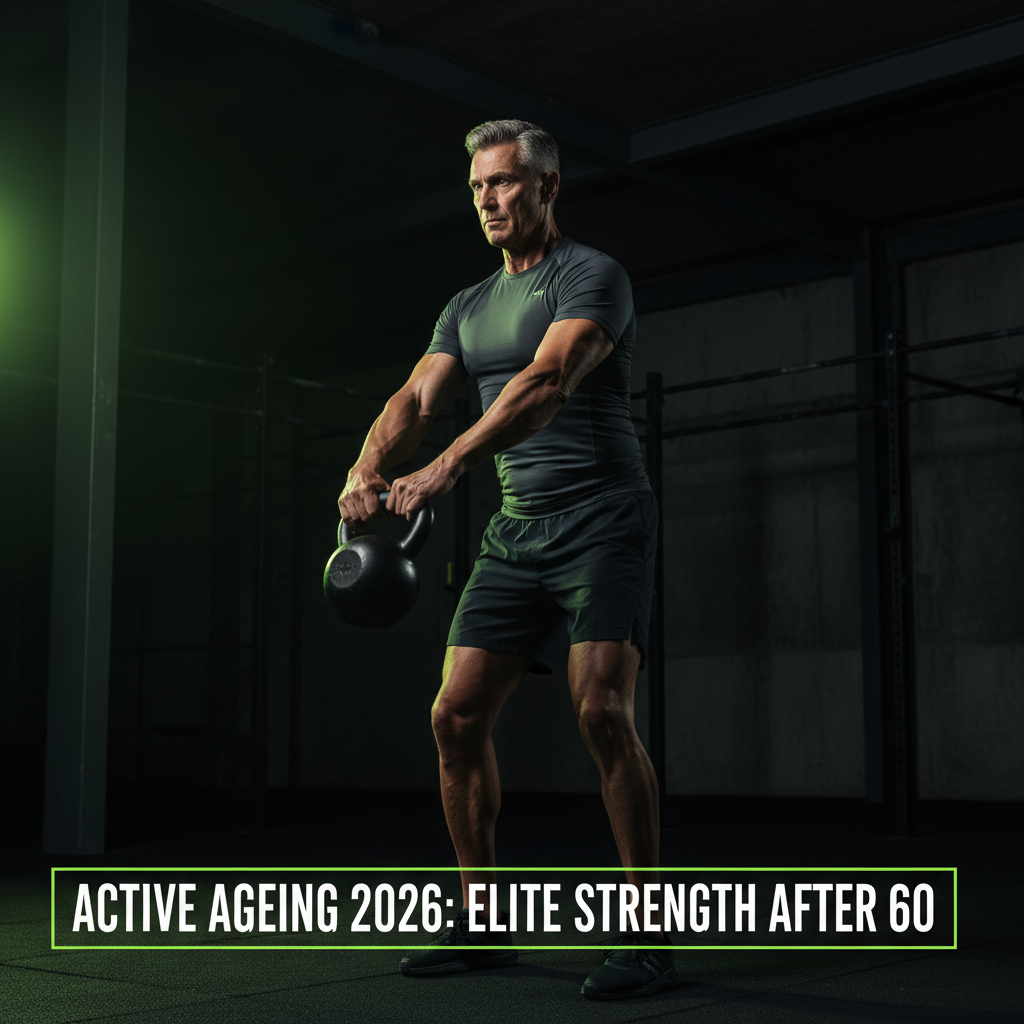 Close-up of a senior athlete