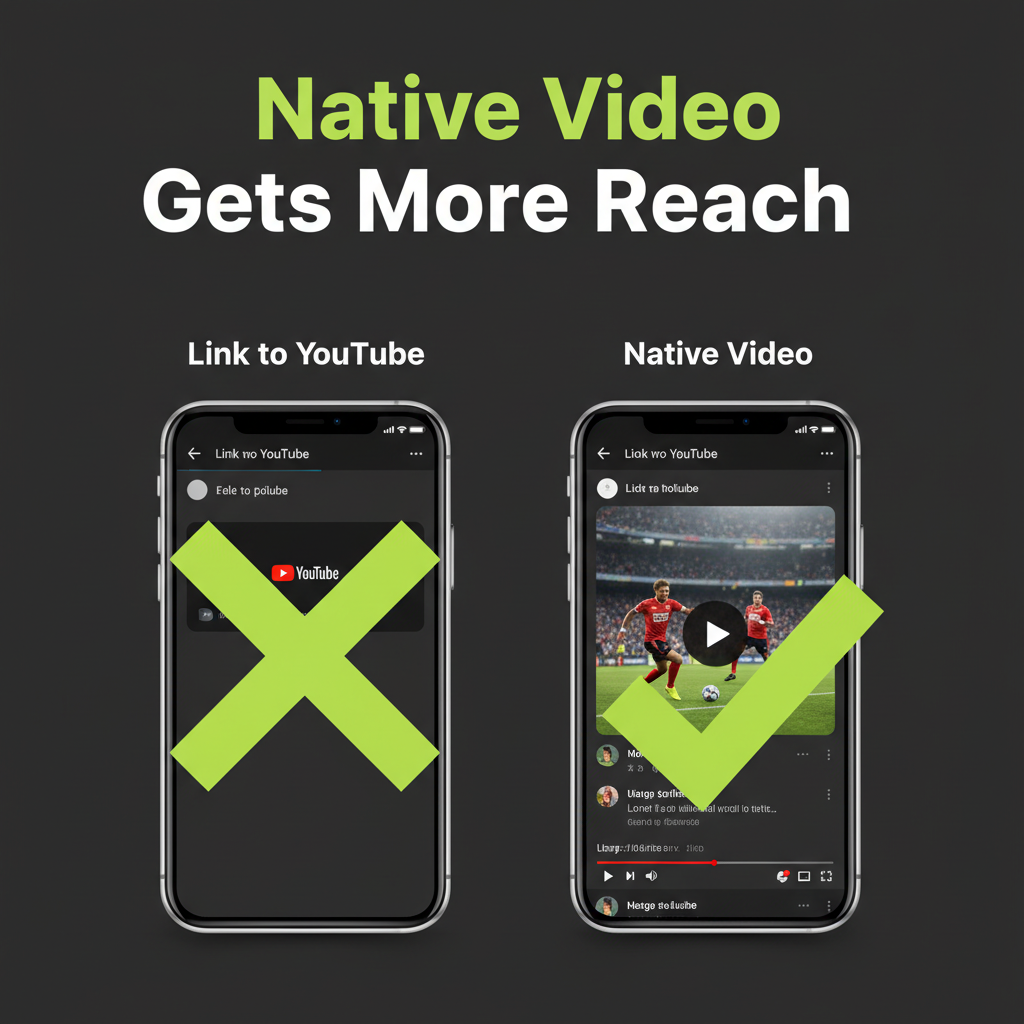 A content calendar for a sports club displayed on a tablet with a lime green and dark color theme.