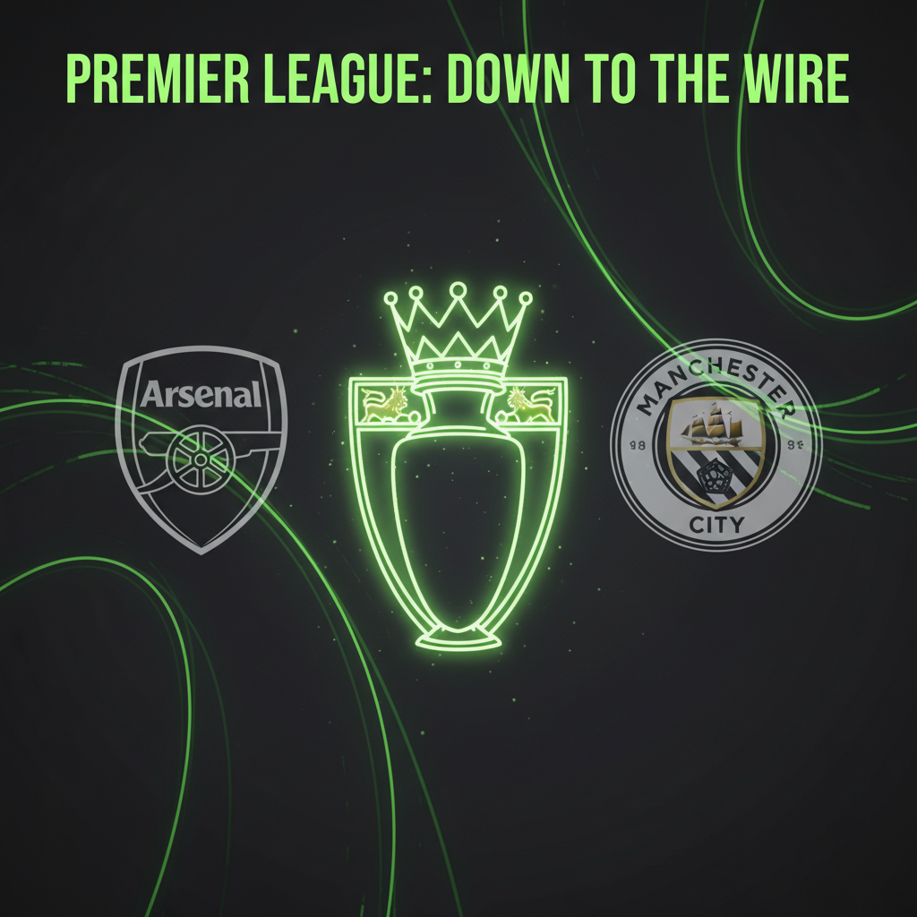 A side-by-side comparison of the remaining Premier League fixtures for Arsenal and Manchester City in the 2025-26 title race.